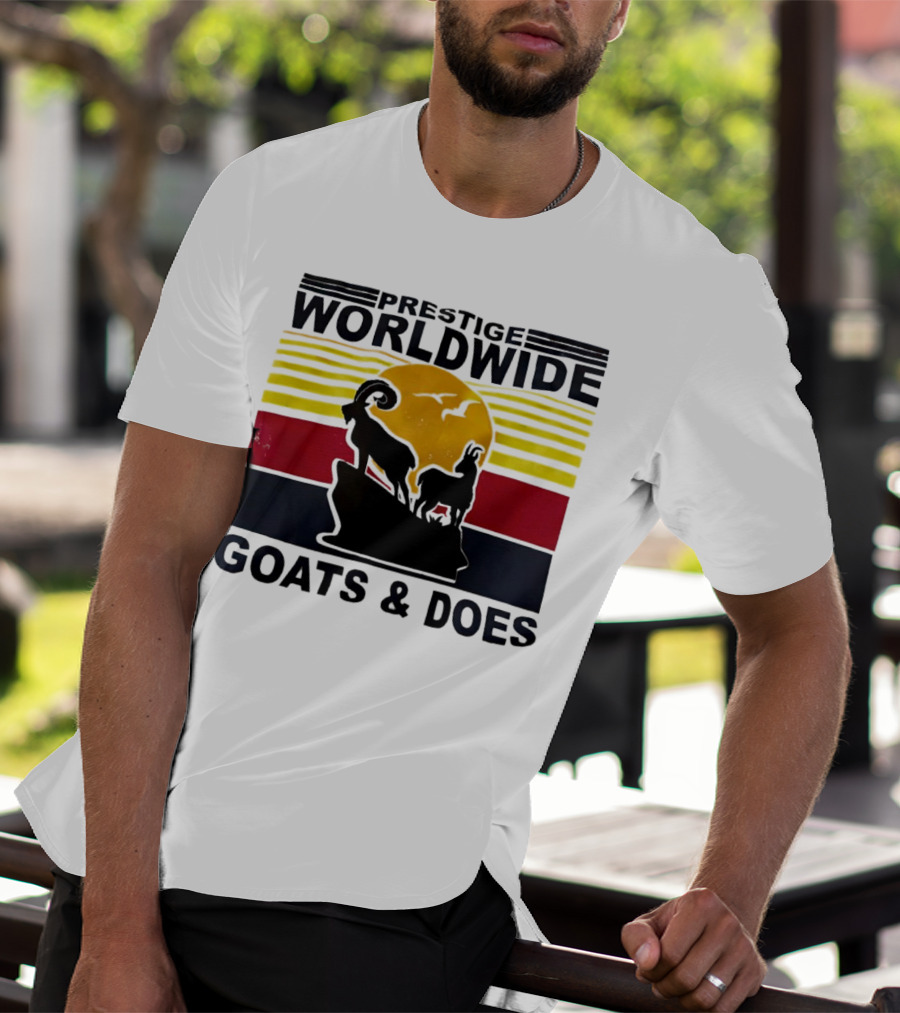Prestige Worldwide Goats And Does Vintage Sunset T-Shirt