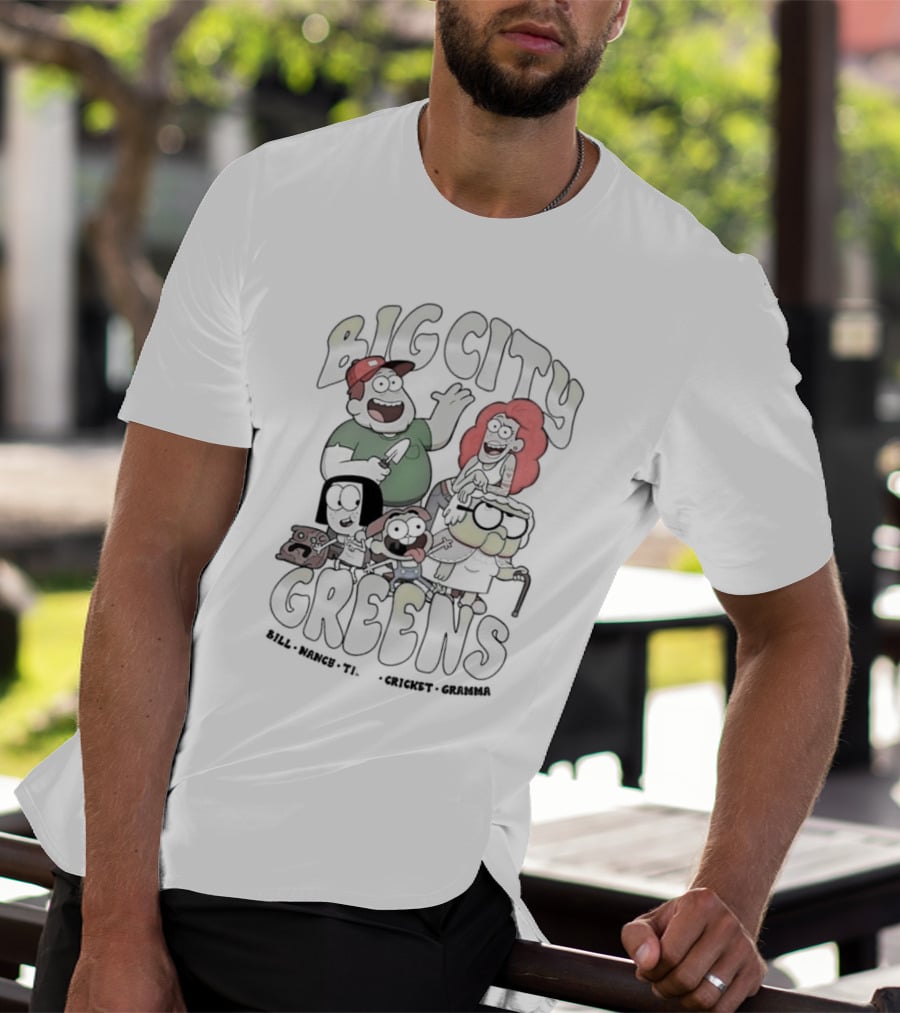 Big City Greens Bill Nancy Tilly Cricket Gramma Characters T-Shirt
