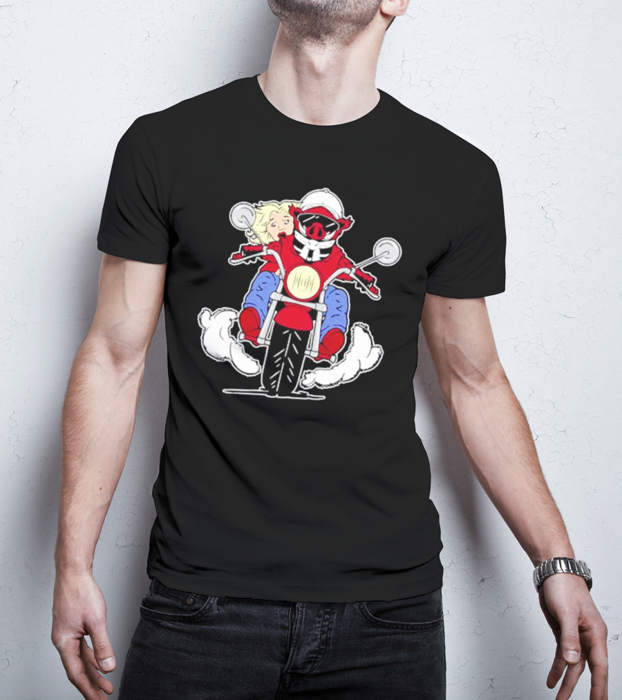 Arkansas Razorbacks Motorcycle Riding Hogs T-Shirt