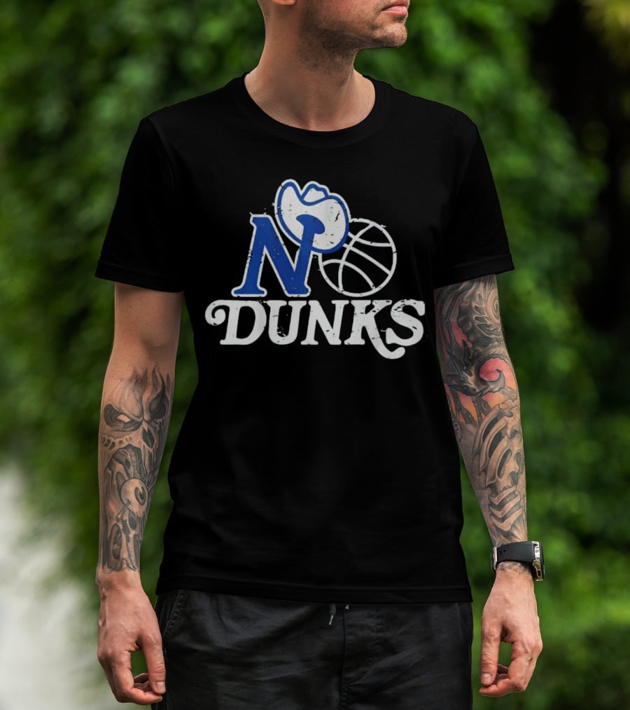 Dallas Mavericks No Dunks Cowboy Basketball T-Shirt