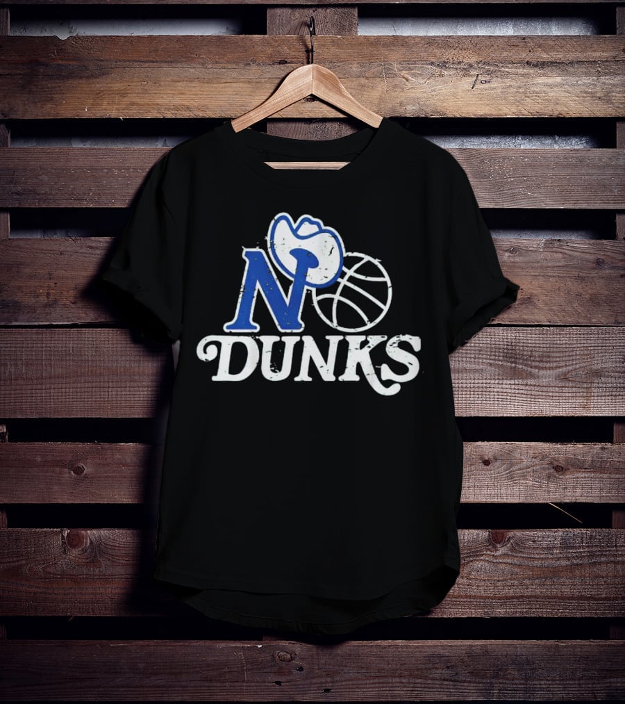 Dallas Mavericks No Dunks Cowboy Basketball T-Shirt
