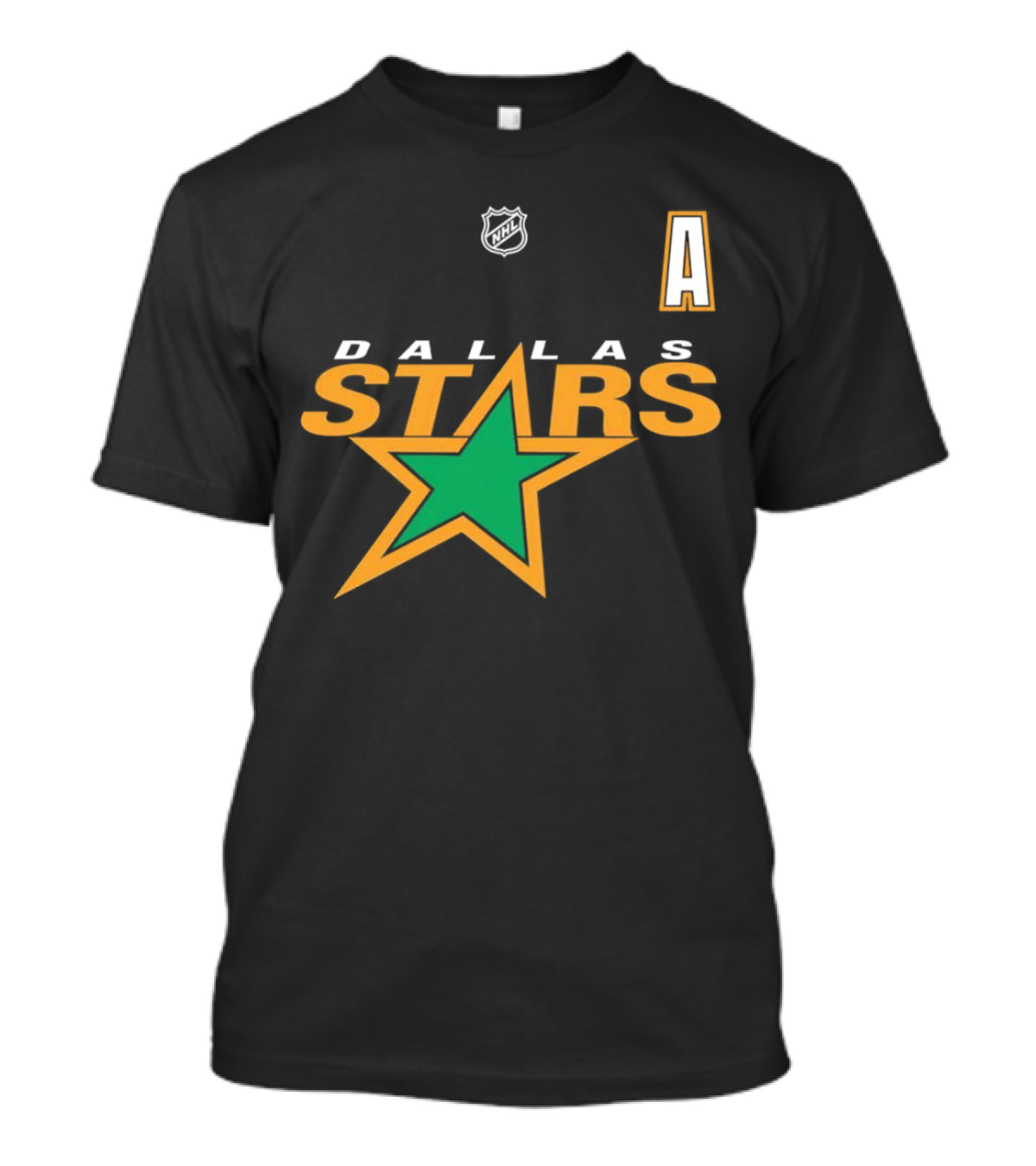 Dallas Stars NHL Hockey Team Logo And Letter A T-Shirt