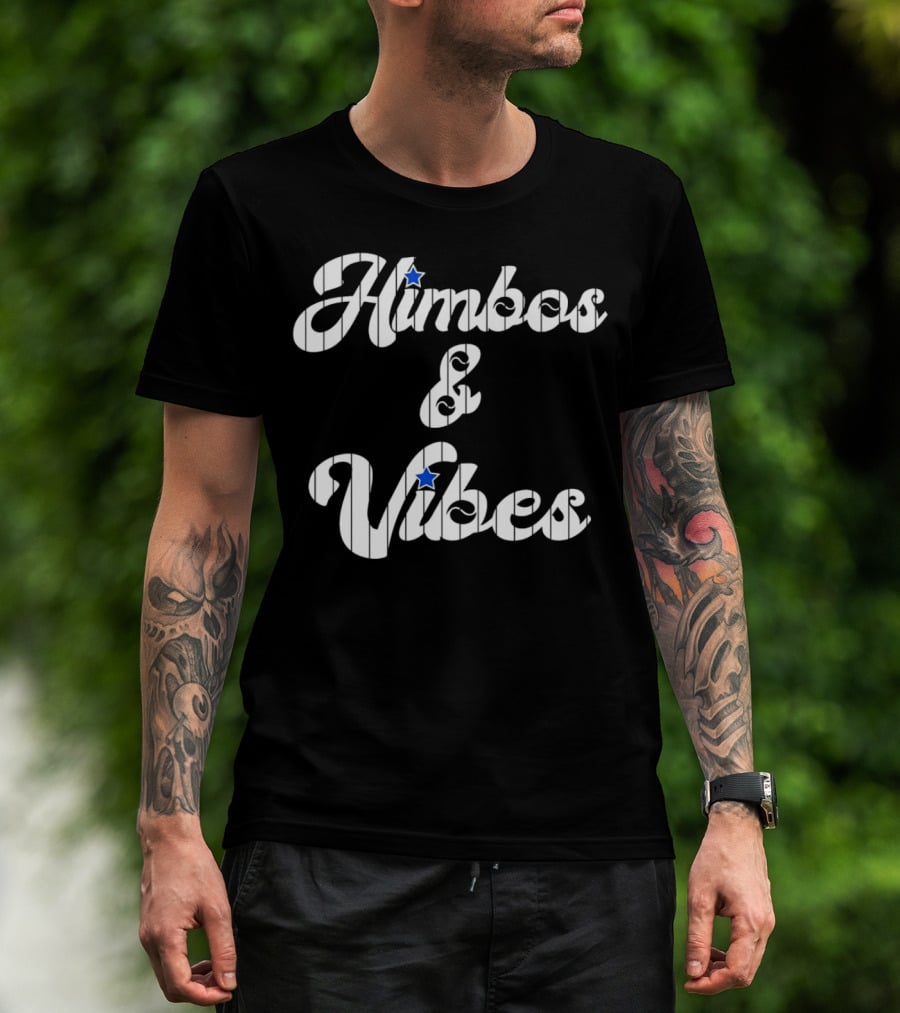 Himbos And Vibes Baseball Philadelphia Pinstripe Style With Stars T-Shirt