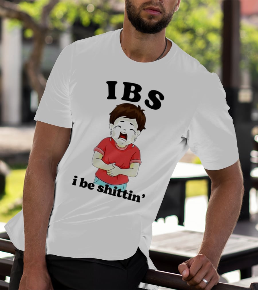 IBS I Be Shittin’ Kid Holding Stomach T-Shirt