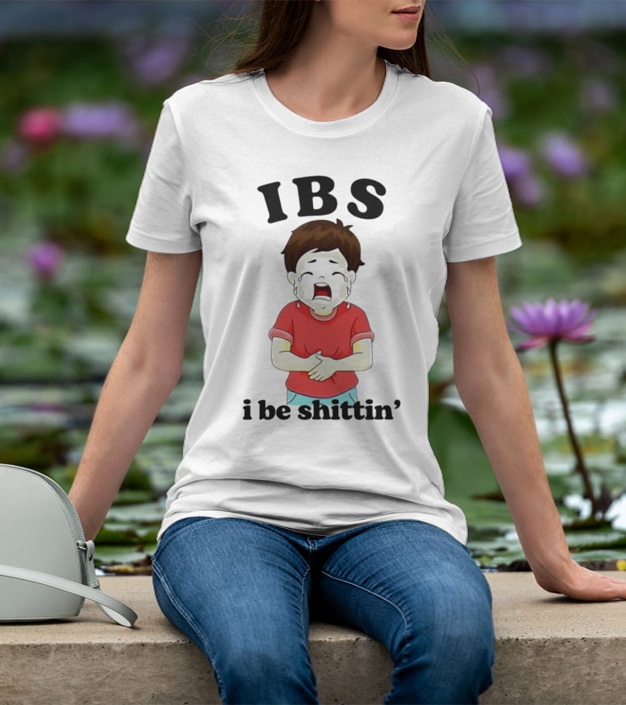 IBS I Be Shittin’ Kid Holding Stomach T-Shirt