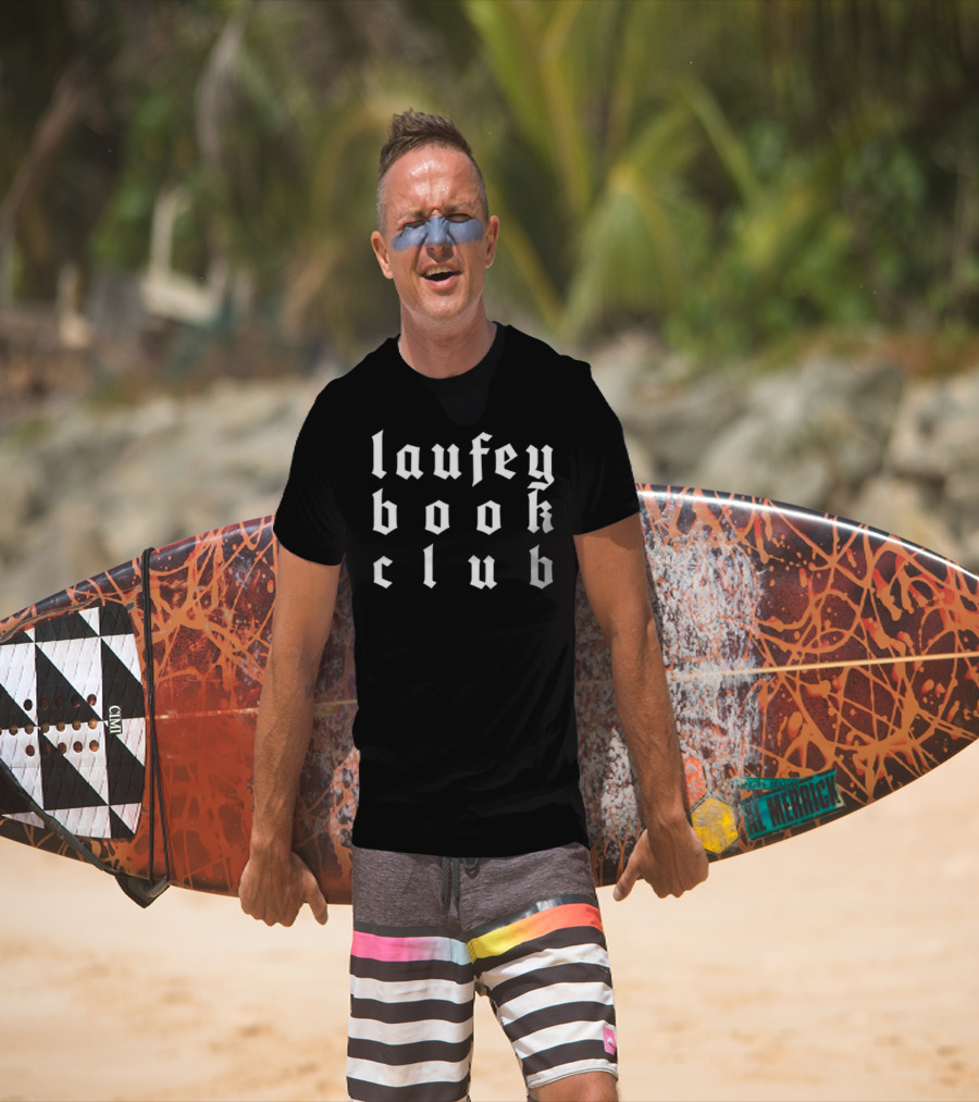 Laufey Book Club Gothic Font T-Shirt