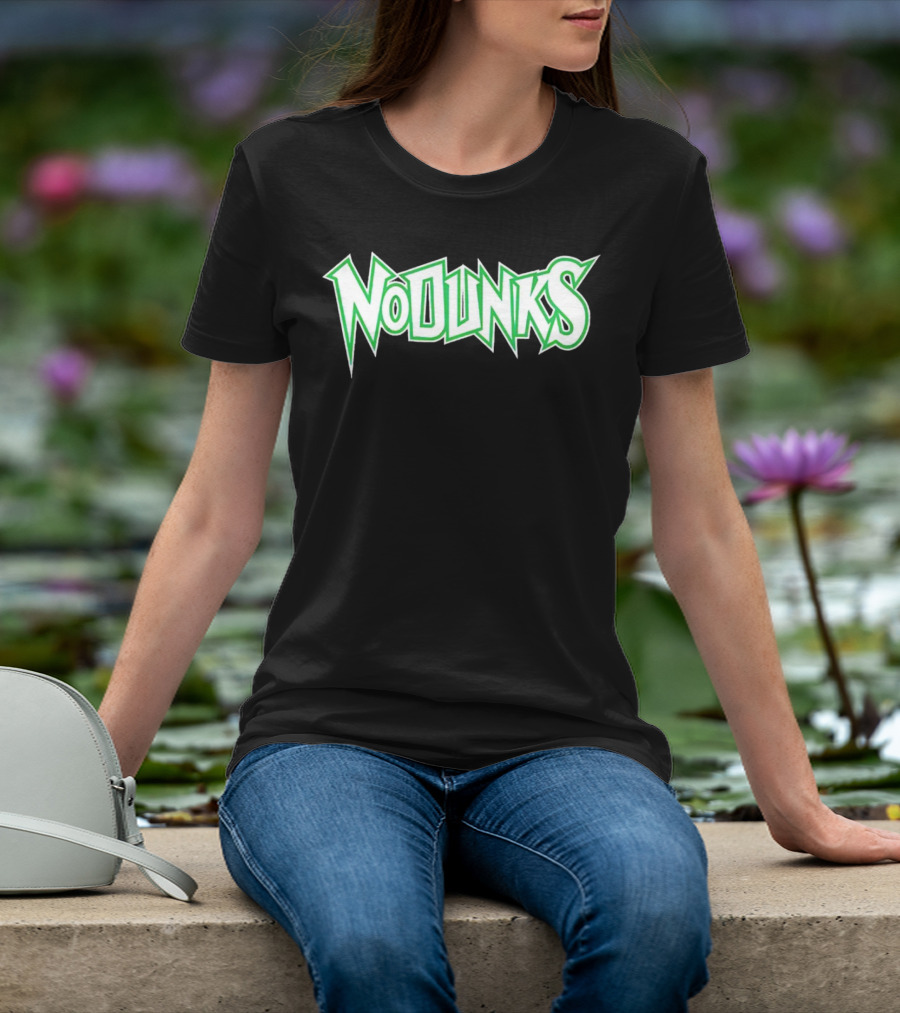 Minnesota Timberwolves No Dunks Bold Green Text T-Shirt