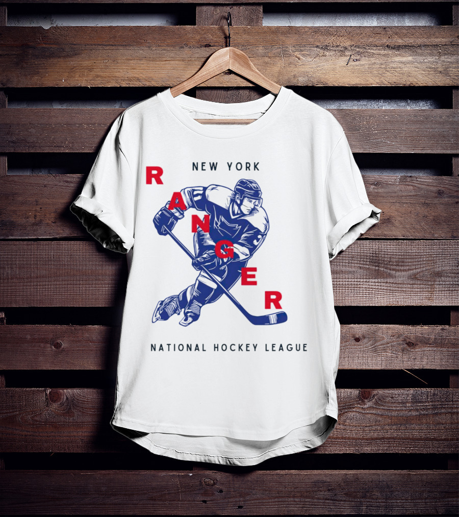 New York Ranger National Hockey League Vintage Player T-Shirt