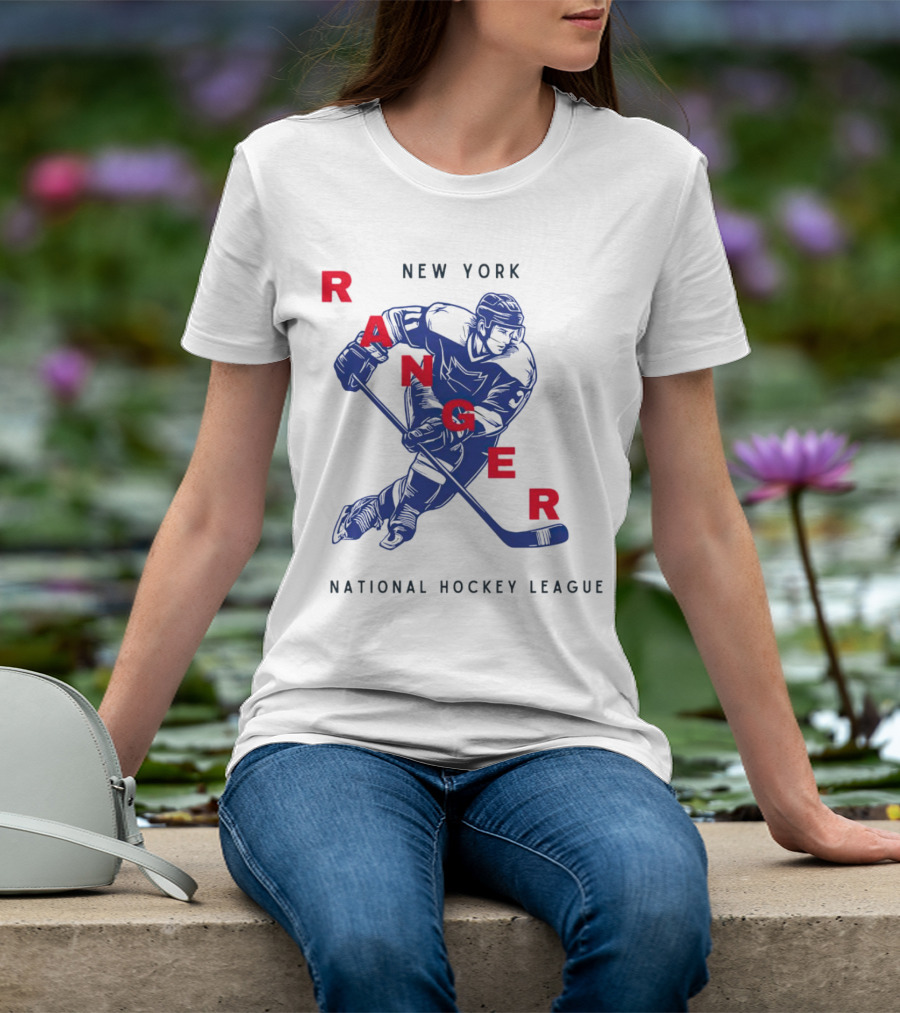 New York Ranger National Hockey League Vintage Player T-Shirt