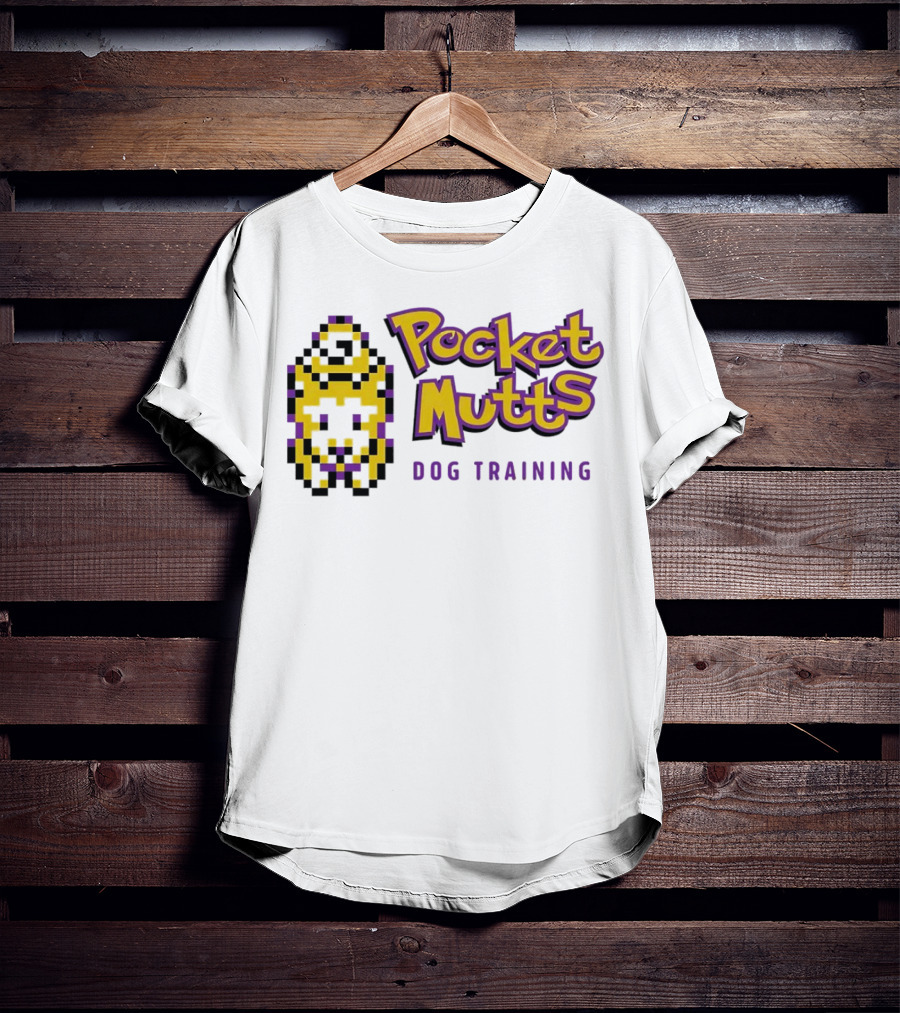 Pocket Mutts Dog Training Pixel T-Shirt