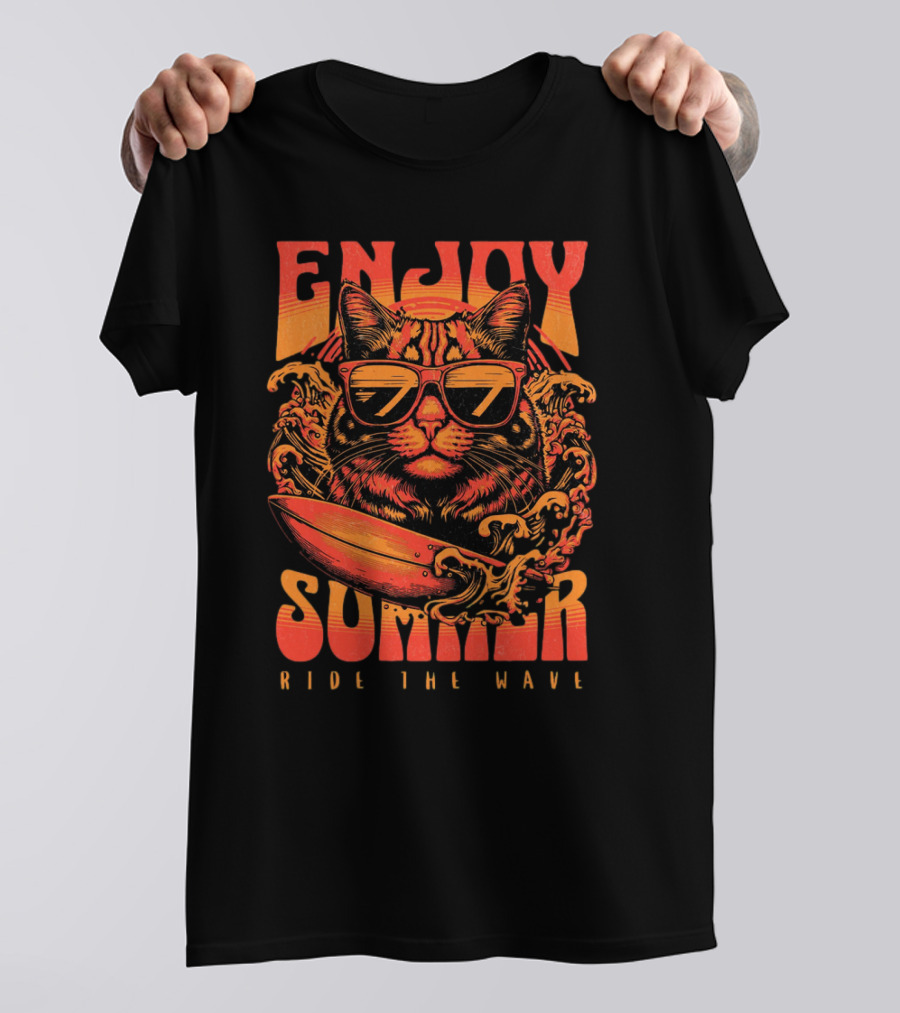 ENJOY SUMMER RIDE THE WAVE T-Shirt
