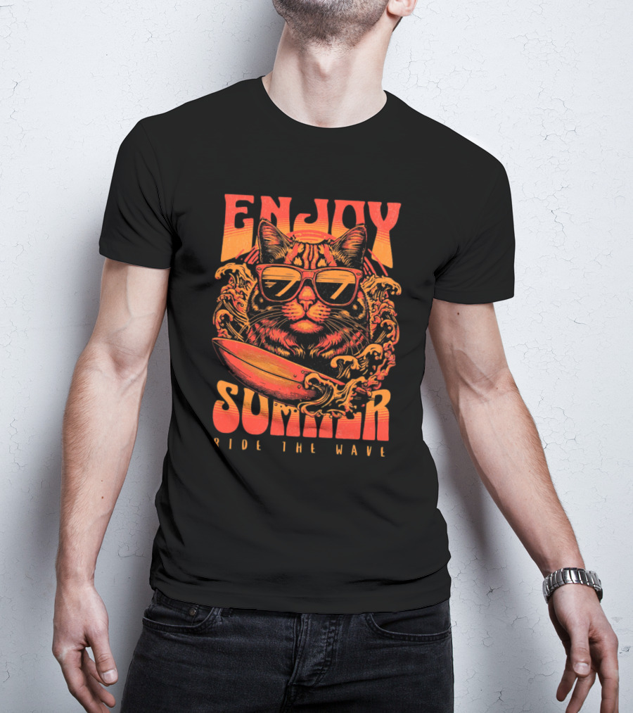 ENJOY SUMMER RIDE THE WAVE T-Shirt