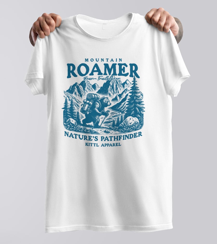 MOUNTAIN ROAMER BEAR TRAILBLAZER NATURE'S PATHFINDER KITTl T-Shirt