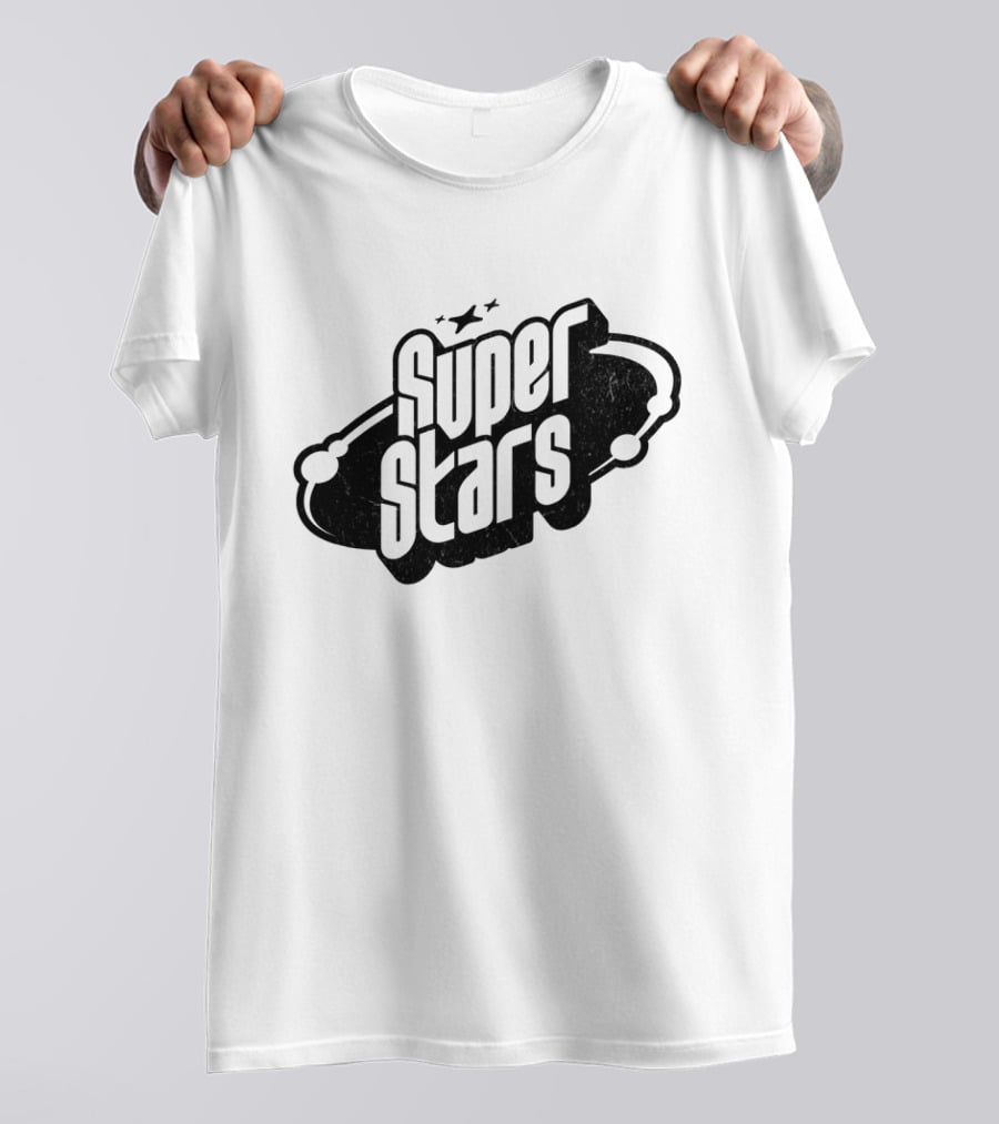 Super Stars Retro Galaxy Theme With Space Elements T-Shirt