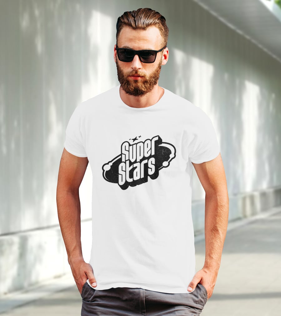 Super Stars Retro Galaxy Theme With Space Elements T-Shirt