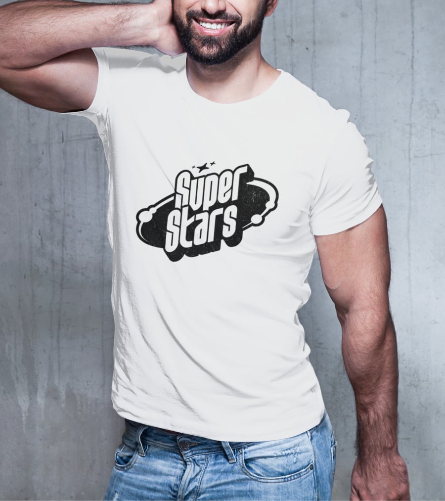 Super Stars Retro Galaxy Theme With Space Elements T-Shirt