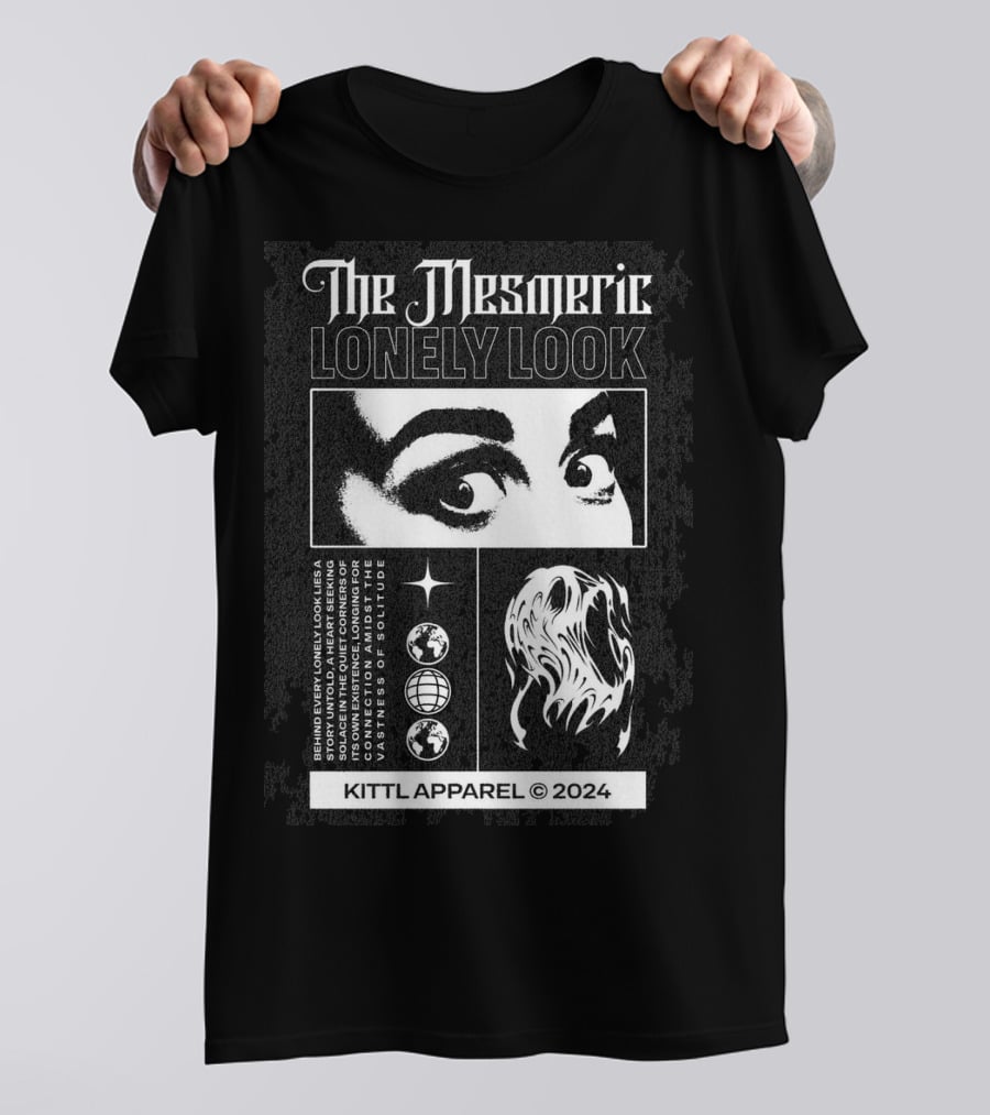 The Mesmeric Lonely Look Kittl Apparel © T-Shirt