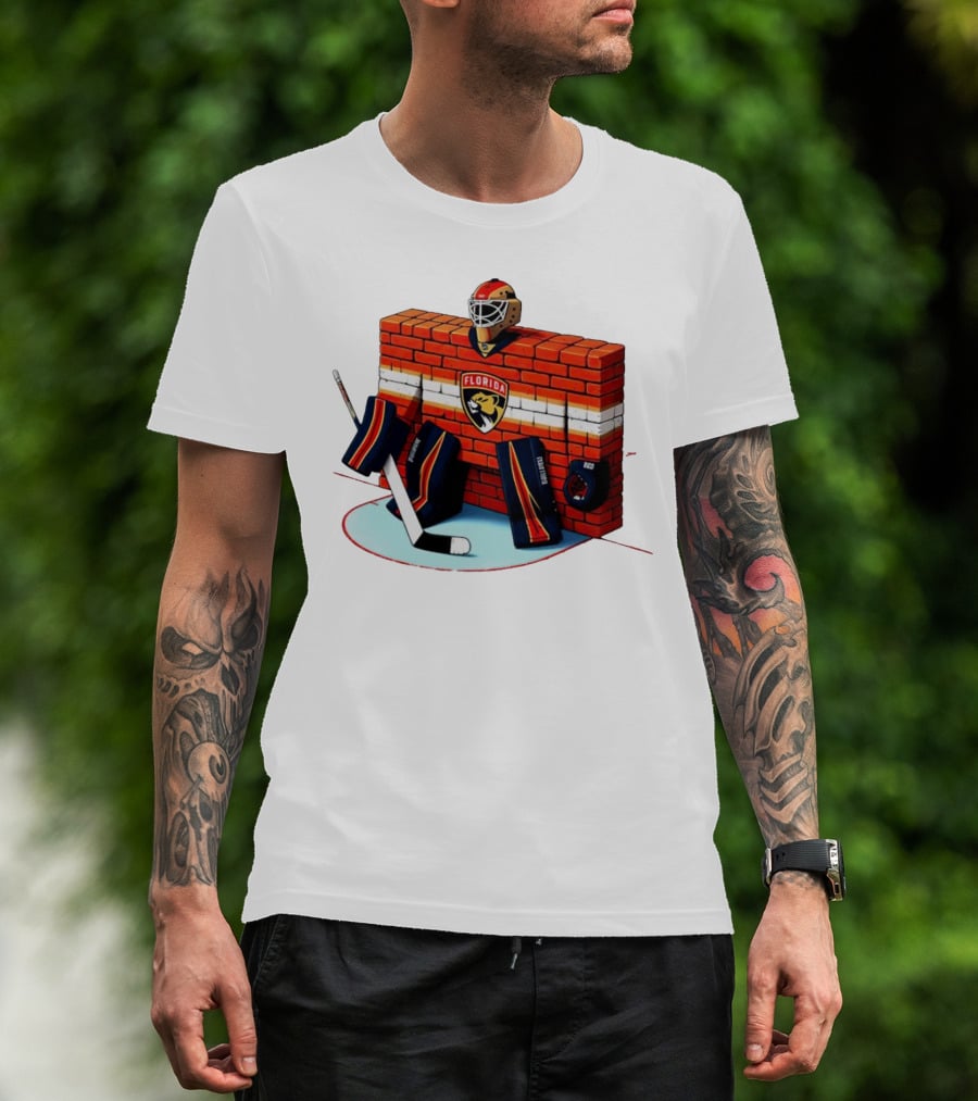 Florida Panthers Brick Wall Goalie Bod T-Shirt