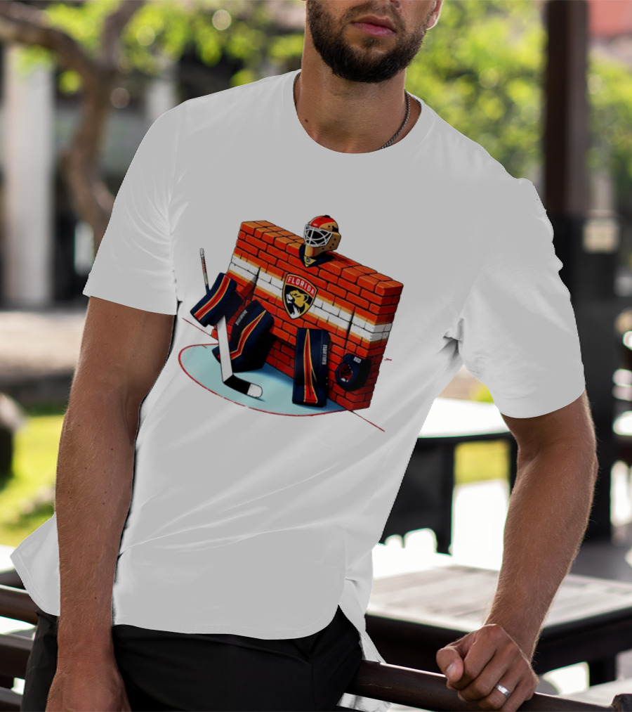 Florida Panthers Brick Wall Goalie Bod T-Shirt