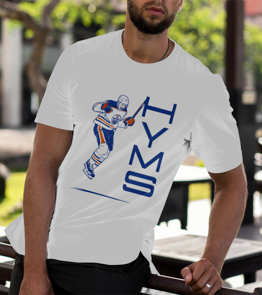 Zach Hyman Edmonton Oilers HYMS Hockey Player T-Shirt