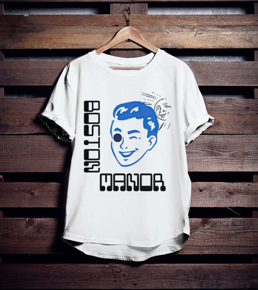 Boston Manor Sundiver Spiral Eye Winking Face T-Shirt