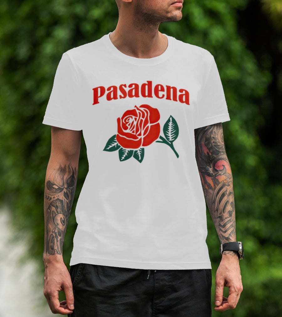 Pasadena Vintage Red Rose T-Shirt