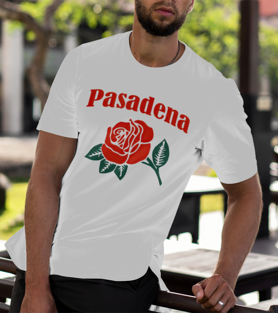 Pasadena Vintage Red Rose T-Shirt