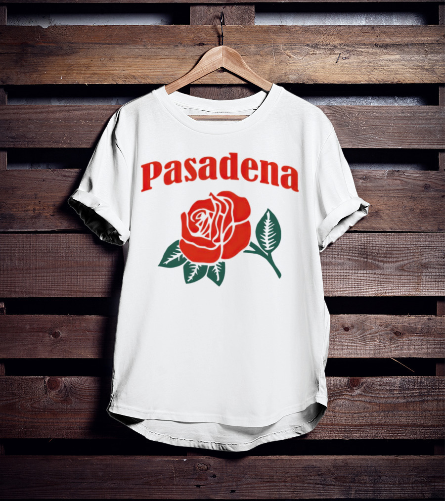Pasadena Vintage Red Rose T-Shirt