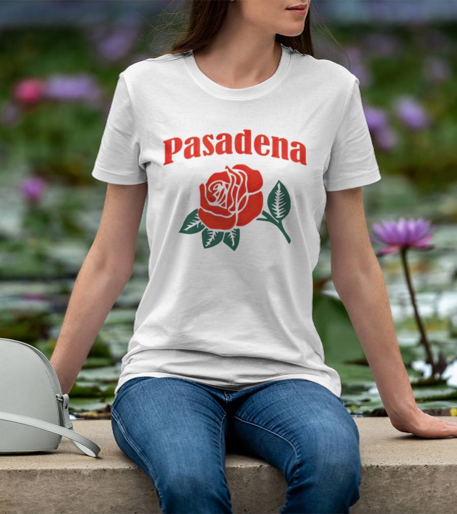 Pasadena Vintage Red Rose T-Shirt
