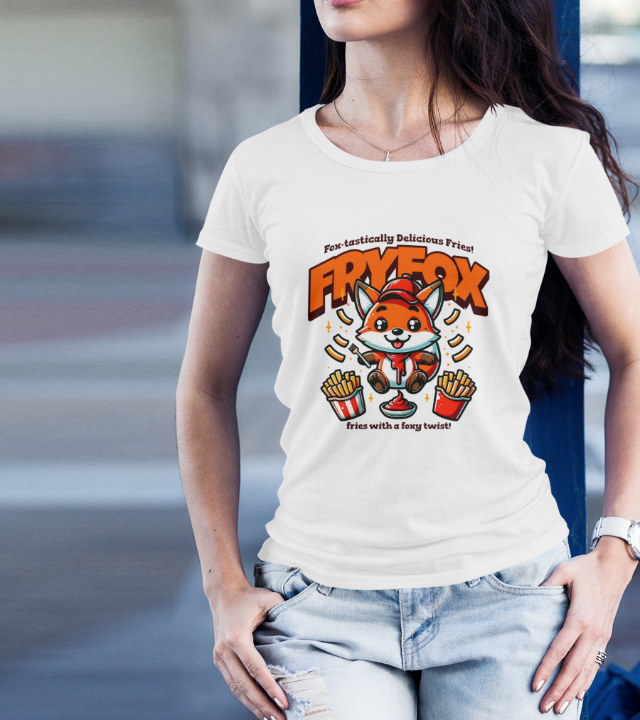 FRYFOX Fox-tastically Delicious Fries With A Foxy Twist T-Shirt
