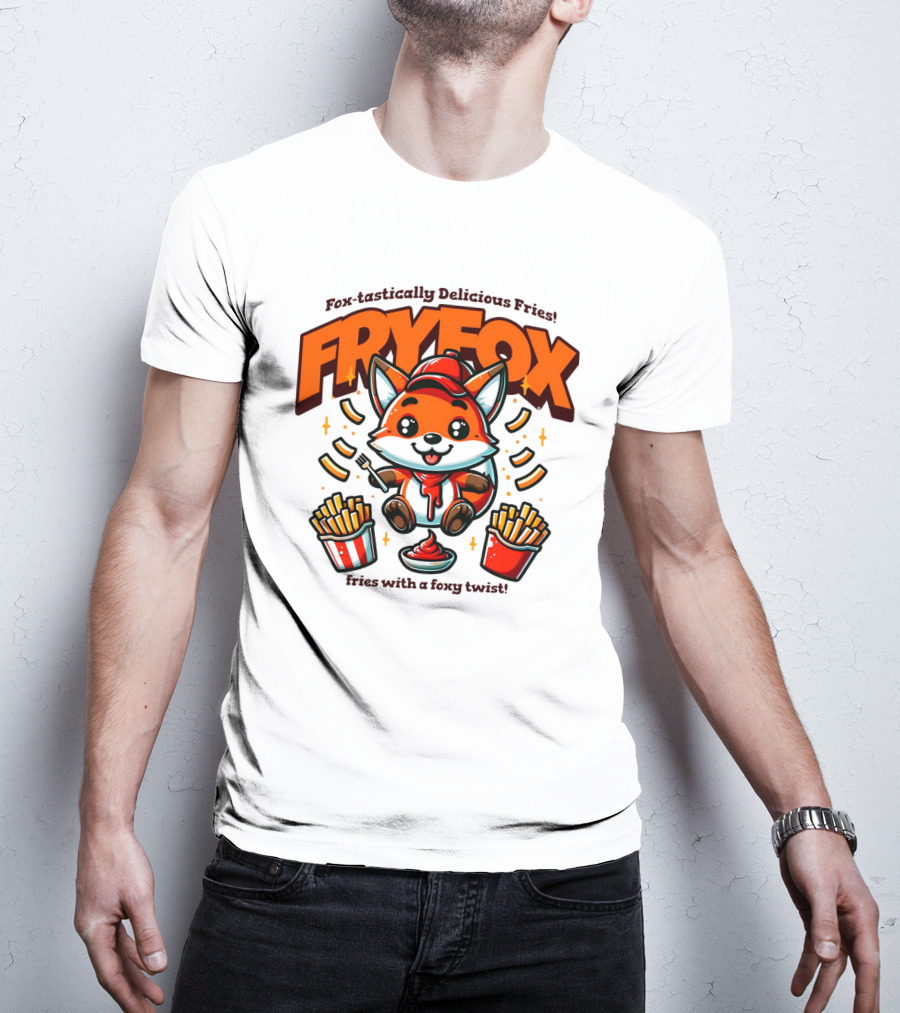 FRYFOX Fox-tastically Delicious Fries With A Foxy Twist T-Shirt