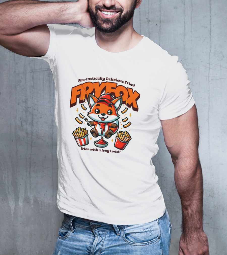 FRYFOX Fox-tastically Delicious Fries With A Foxy Twist T-Shirt