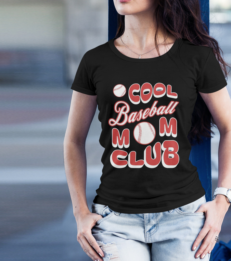 Cool Baseball Mom Club Baseball T-Shirt