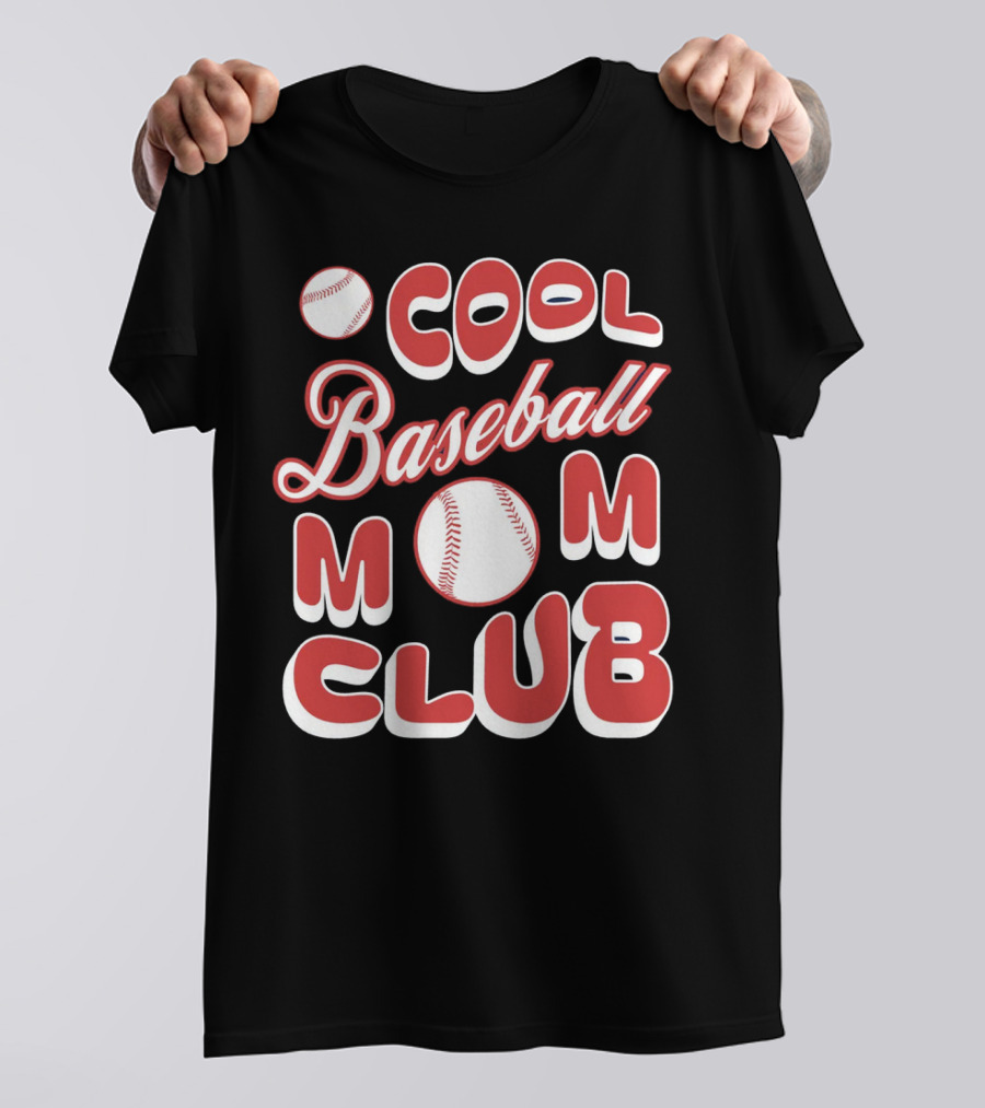 Cool Baseball Mom Club Baseball T-Shirt