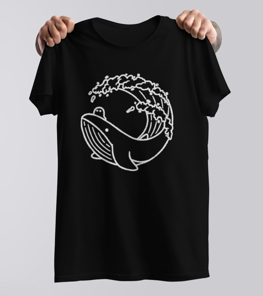 Slimecicle Whalesurfer Ocean Wave T-Shirt