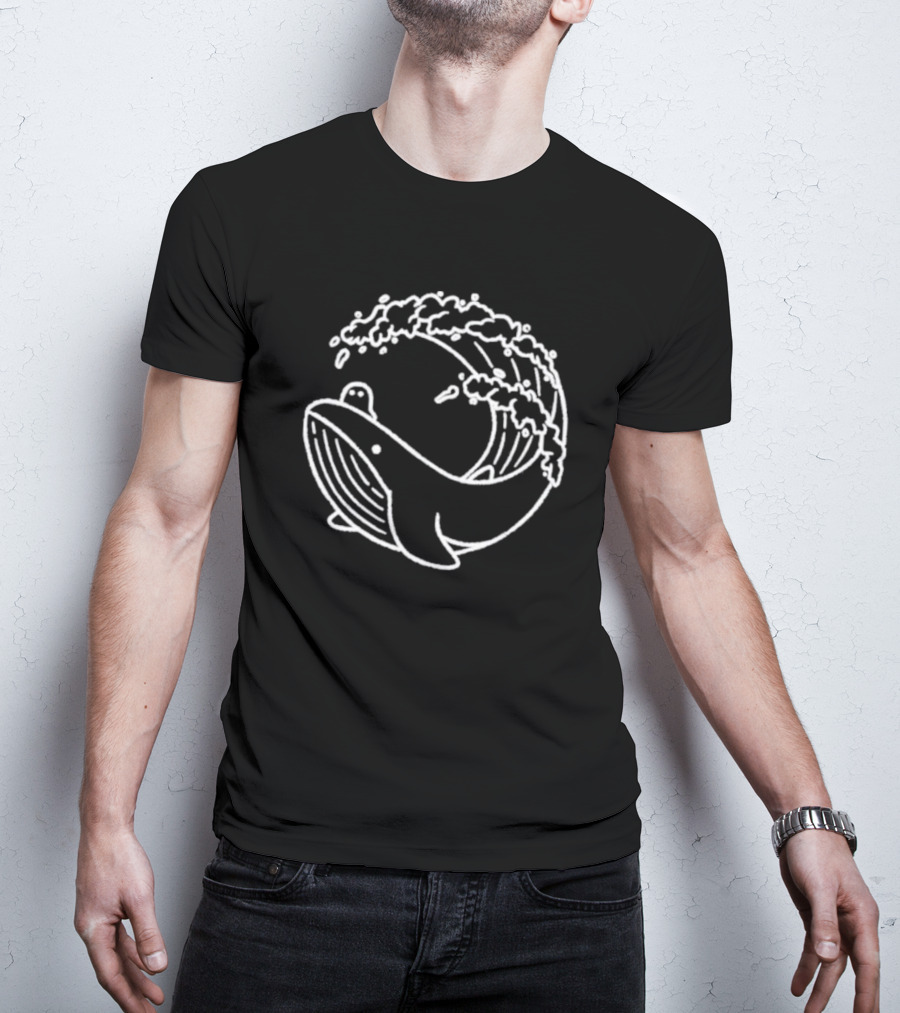 Slimecicle Whalesurfer Ocean Wave T-Shirt
