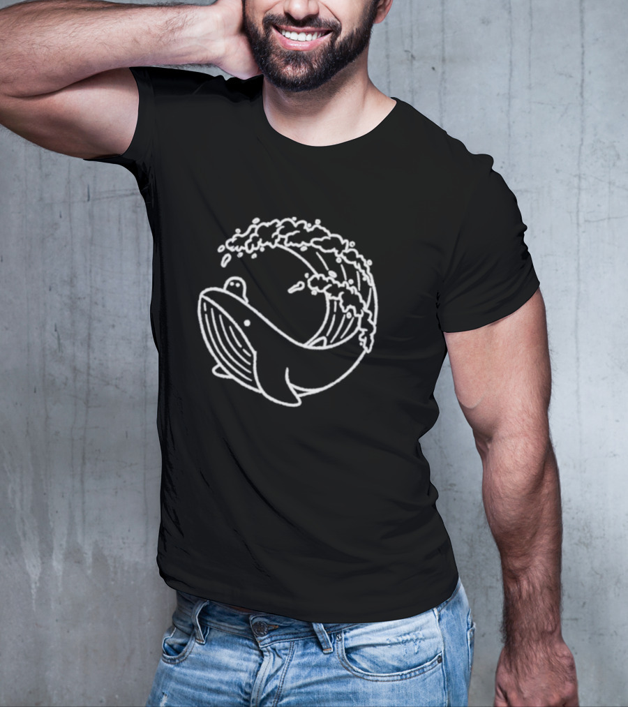 Slimecicle Whalesurfer Ocean Wave T-Shirt
