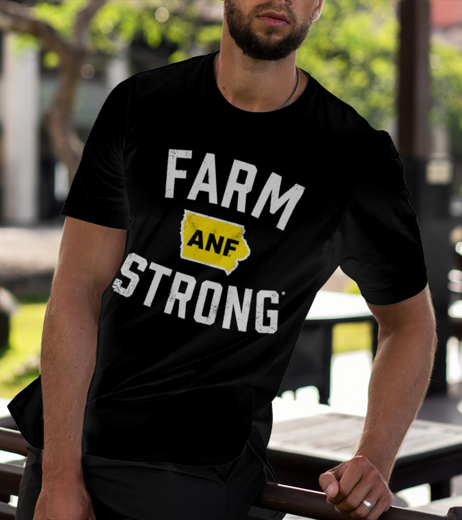 Iowa Hawkeyes Farm Strong ANF America Needs Farmers T-Shirt