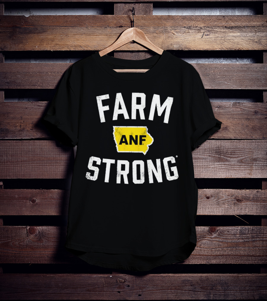 Iowa Hawkeyes Farm Strong ANF America Needs Farmers T-Shirt
