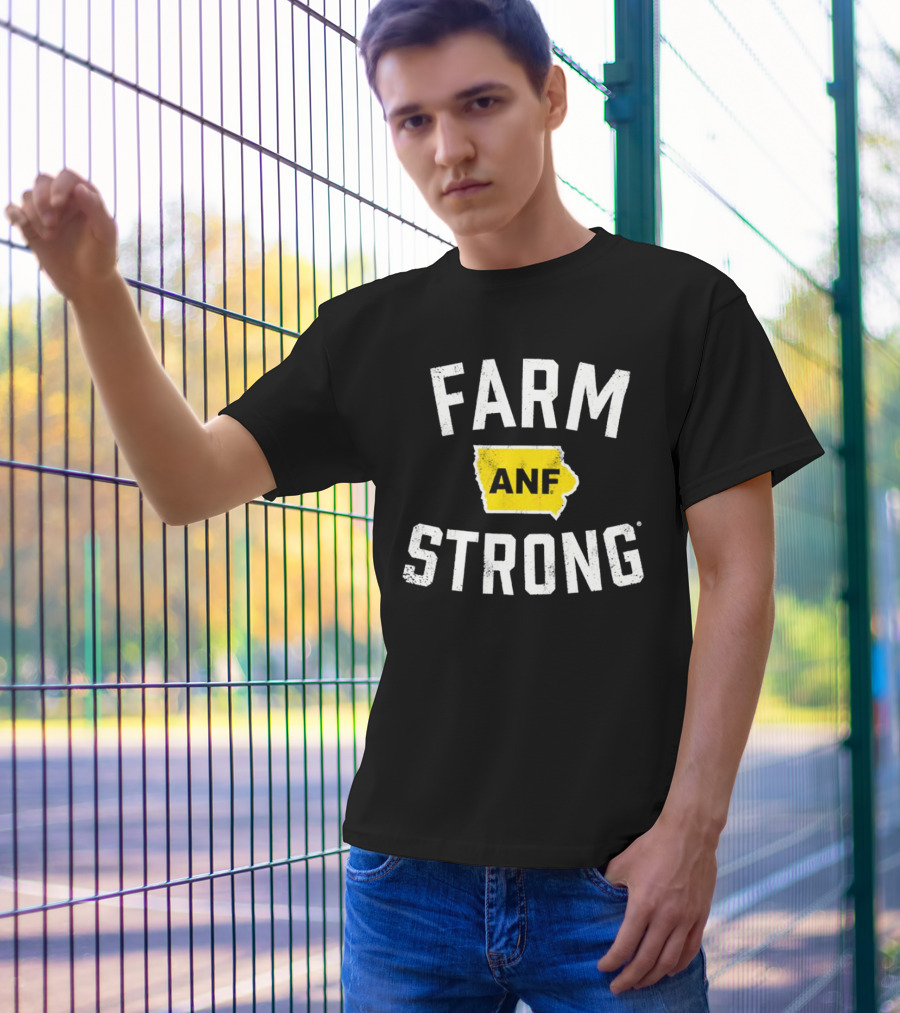 Iowa Hawkeyes Farm Strong ANF America Needs Farmers T-Shirt