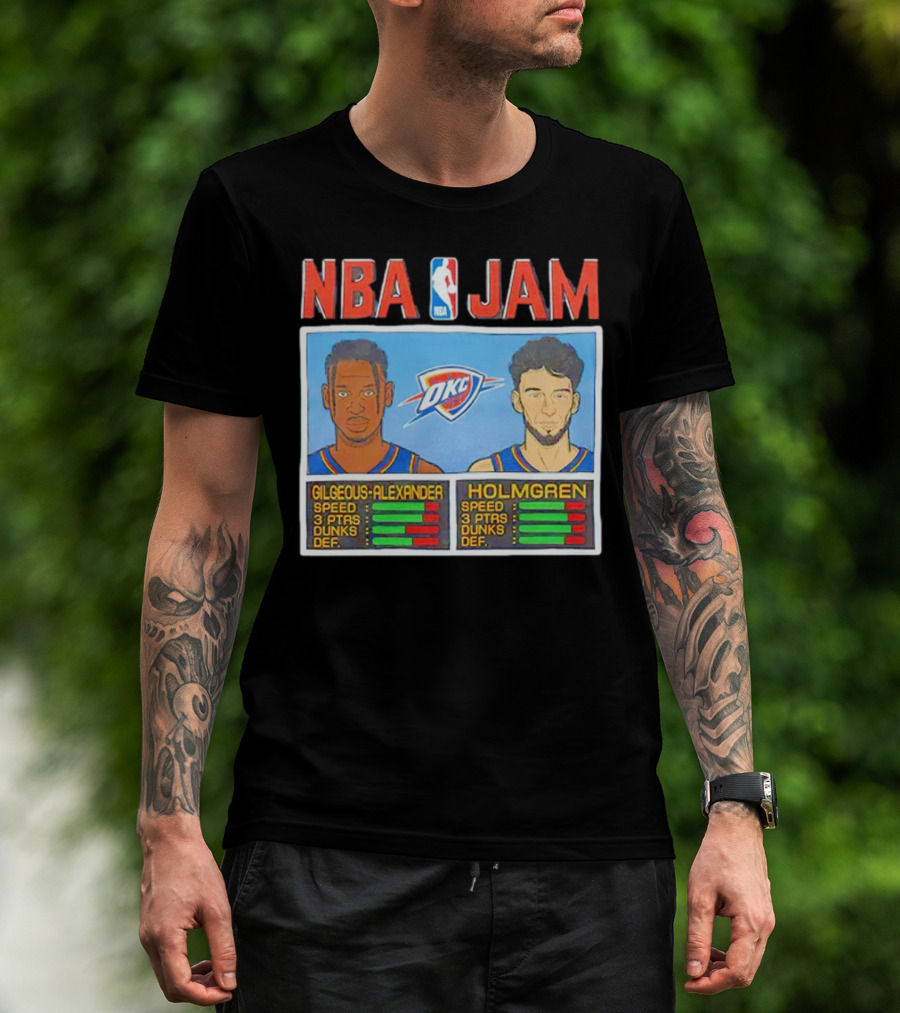 NBA Jam Shai Gilgeous-Alexander Chet Holmgren OKC Thunder T-Shirt