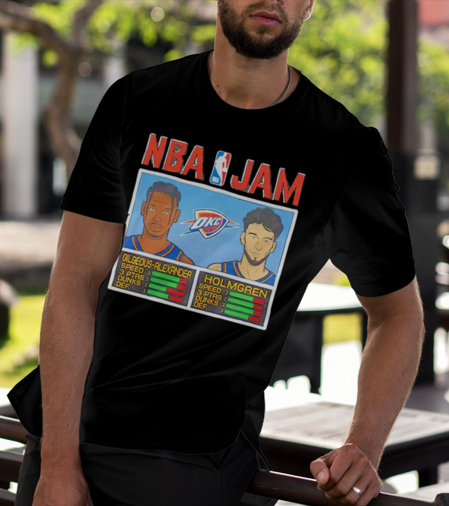 NBA Jam Shai Gilgeous-Alexander Chet Holmgren OKC Thunder T-Shirt