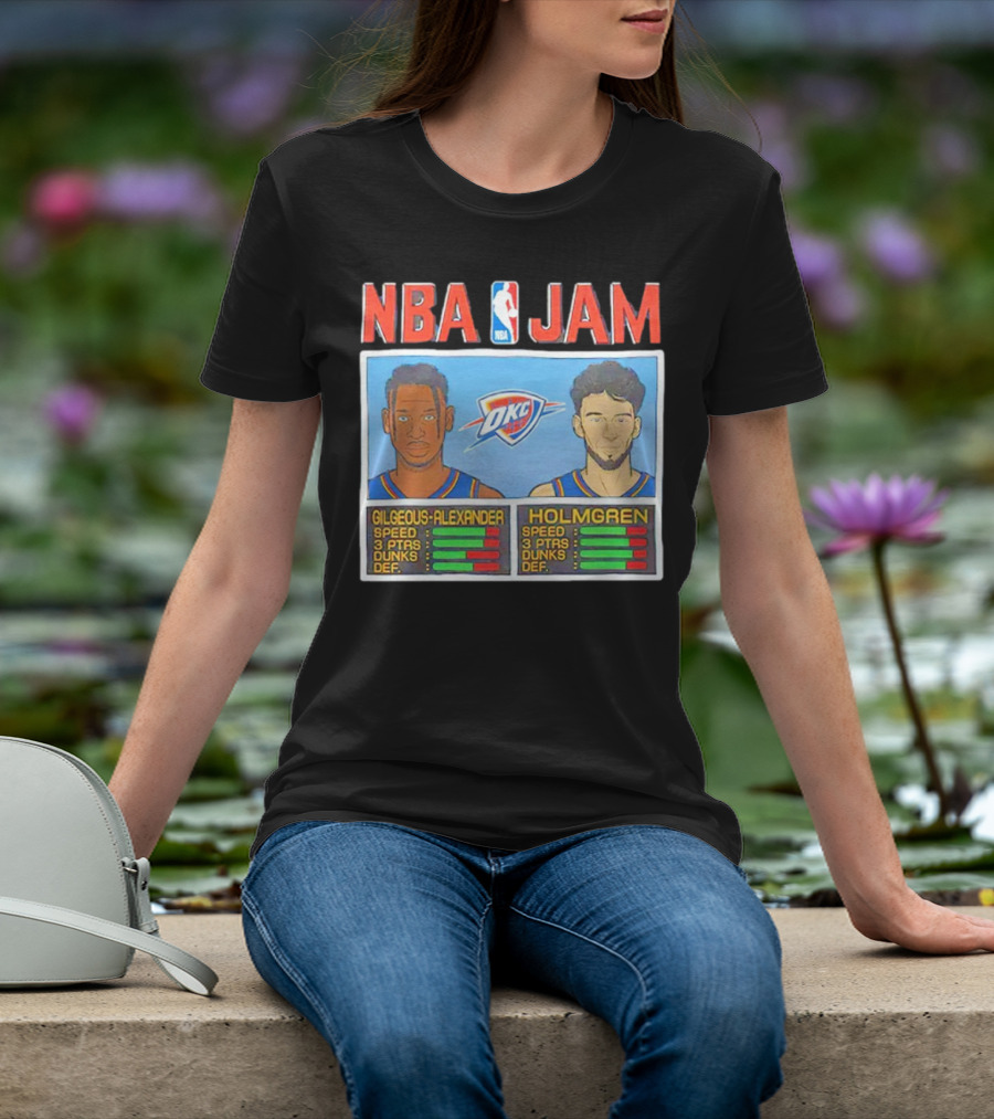NBA Jam Shai Gilgeous-Alexander Chet Holmgren OKC Thunder T-Shirt