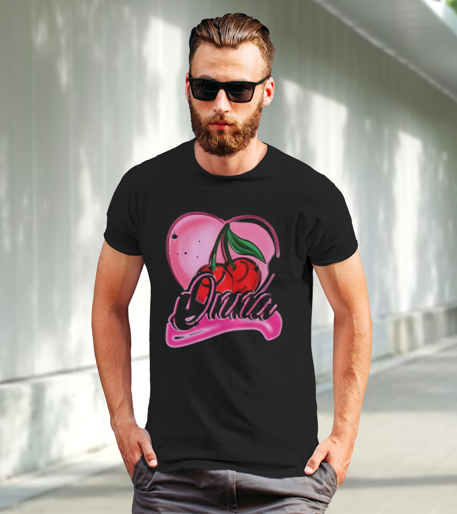 Onna Cherry Heart Pink T-Shirt