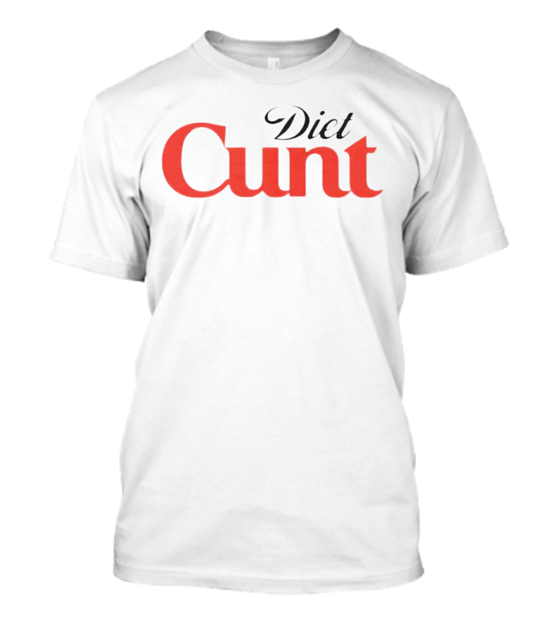 Diet Cunt Text In Classic Soft Drink Typography T-Shirt