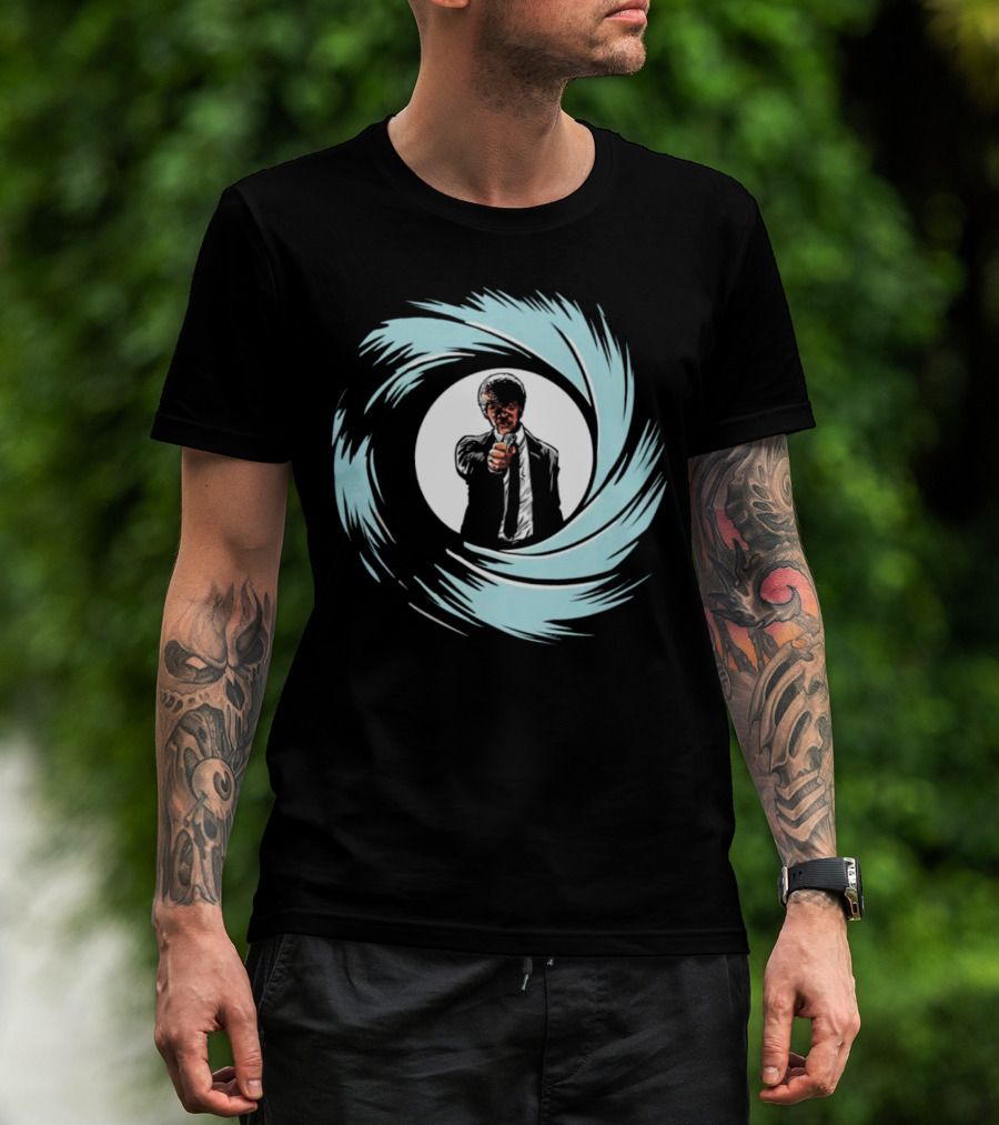 Jules Winnfield Agent BMF Bond Style Spiral T-Shirt