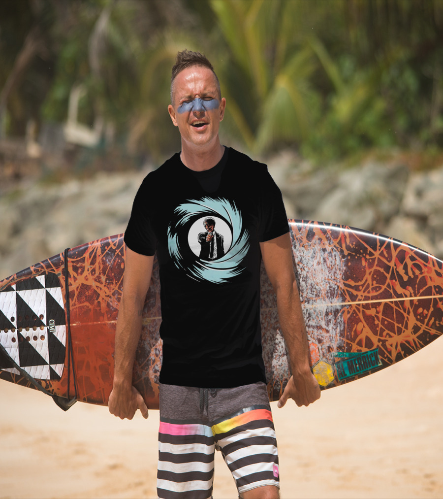 Jules Winnfield Agent BMF Bond Style Spiral T-Shirt