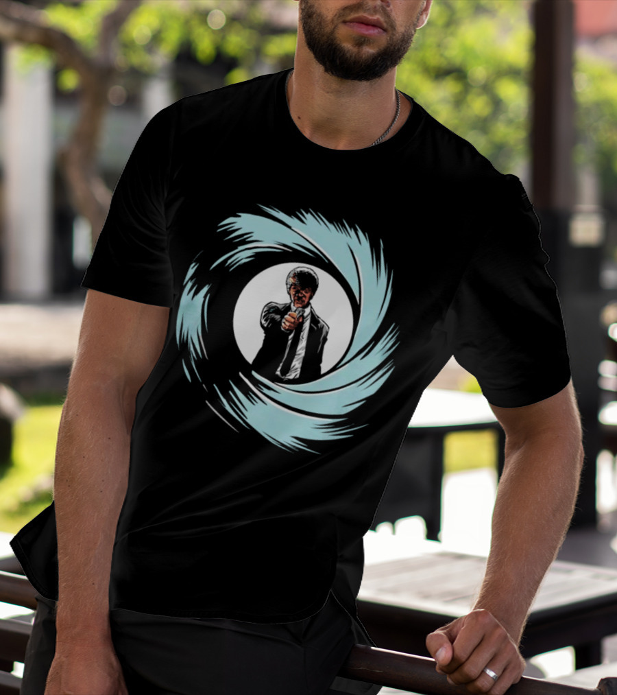 Jules Winnfield Agent BMF Bond Style Spiral T-Shirt