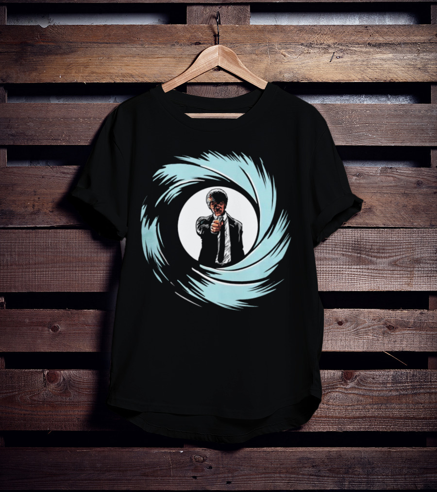 Jules Winnfield Agent BMF Bond Style Spiral T-Shirt
