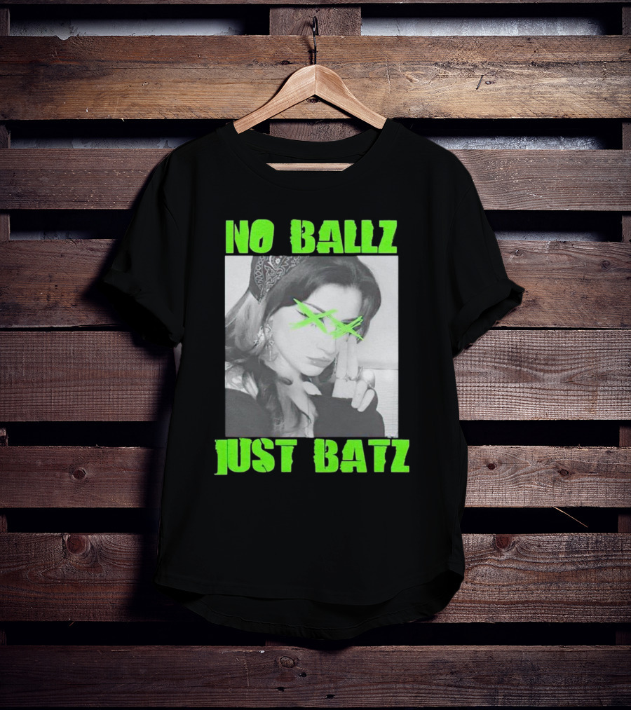 No Ballz Just Batz Bandana Girl Green X Eyes T-Shirt